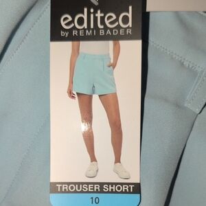 Edited by Remi Bader Women's High Waist Light Blue Shorts